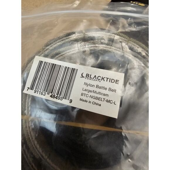 Blacktide Concepts Tactical Battle Belt Ranger Green Size Large NEW Camo - Picture 8 of 10